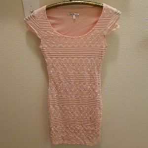 Lace cap sleeve dress